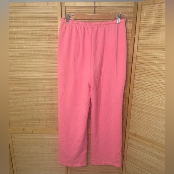 JEKAOYI Wide Leg Sweatpants Women High Waisted Baggy pink pants NWT medium - Picture 4 of 8